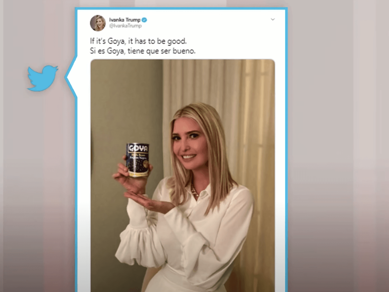 Donald & Ivanka Trump Promote Goya On Social Media, Is It Against The ...