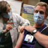 Healthcare Workers Receive COVID Vaccine At Contra Costa Regional Medical Center
